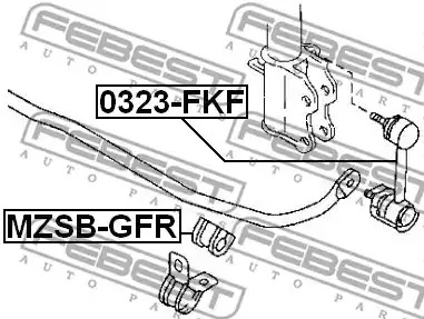 Подвеска FEBEST MZSB-GFR