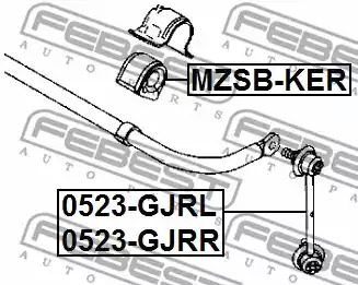 Подвеска FEBEST MZSB-KER