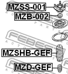 Защитный колпак / пыльник FEBEST MZSHB-GEF