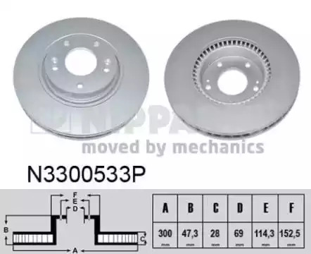 Тормозной диск NIPPARTS N3300533P