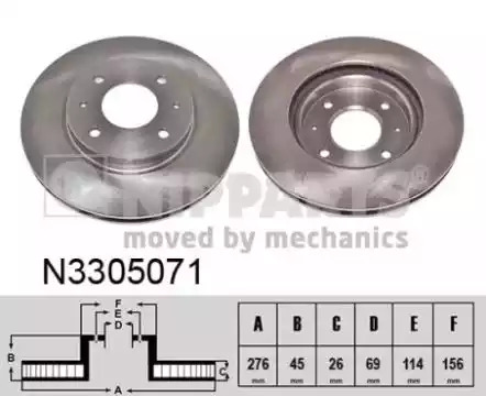 Тормозной диск NIPPARTS N3305071