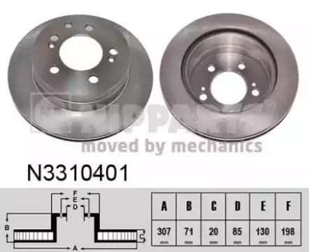Тормозной диск NIPPARTS N3310401