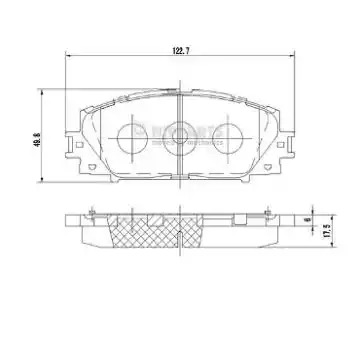 Комплект тормозных колодок NIPPARTS N3602127