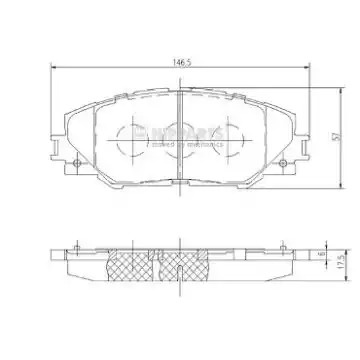 Комплект тормозных колодок NIPPARTS N3602138