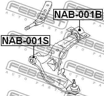 Подвеска FEBEST NAB-001B