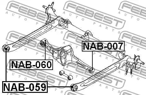 Подвеска FEBEST NAB-059