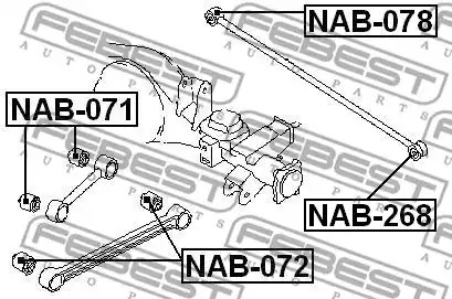 Подвеска FEBEST NAB-071