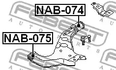 Подвеска FEBEST NAB-074
