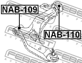 Подвеска FEBEST NAB-109