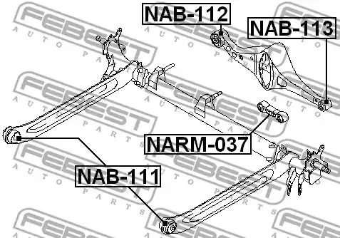 Подвеска FEBEST NAB-111