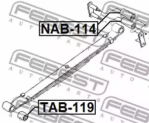 Втулка FEBEST NAB-114