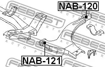 Подвеска FEBEST NAB-120