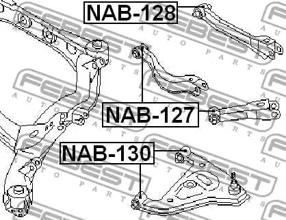 Подвеска FEBEST NAB-127