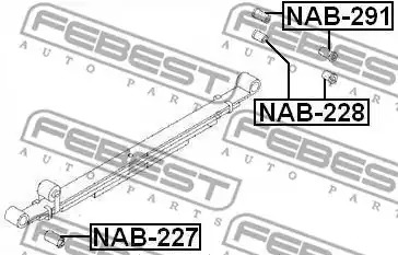 Втулка FEBEST NAB-228