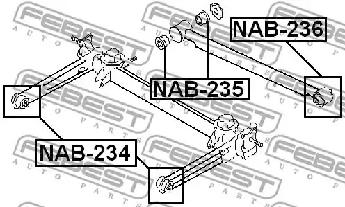 Подвеска FEBEST NAB-234