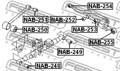 Подвеска FEBEST NAB-250
