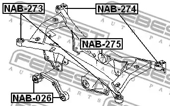 Подвеска FEBEST NAB-274