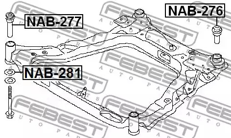 Подвеска FEBEST NAB-276