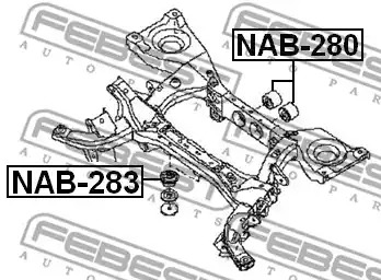 Подвеска FEBEST NAB-280