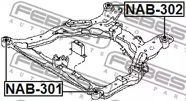 Подвеска FEBEST NAB-302