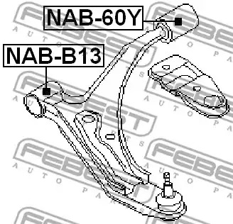 Подвеска FEBEST NAB-60Y