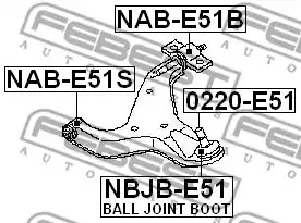 Подвеска FEBEST NAB-E51S
