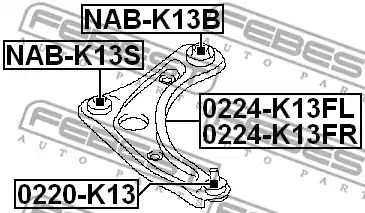 Подвеска FEBEST NAB-K13S