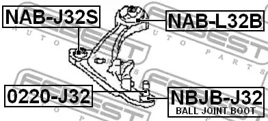 Подвеска FEBEST NAB-L32B
