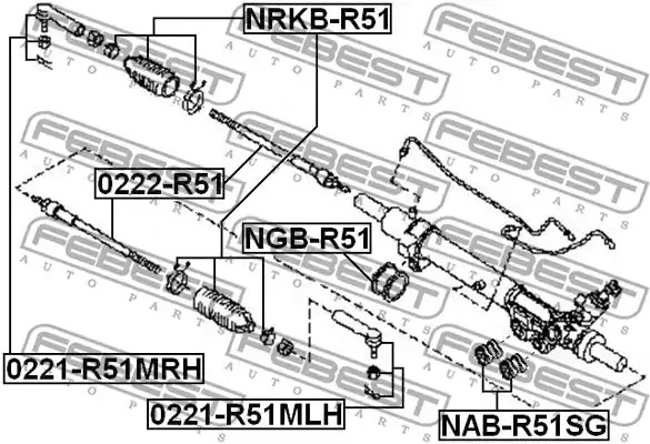 Подвеска FEBEST NAB-R51SG