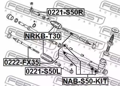Подвеска FEBEST NAB-S50-KIT