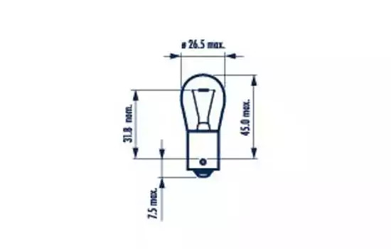 Лампа накаливания NARVA 17644 (P21W)