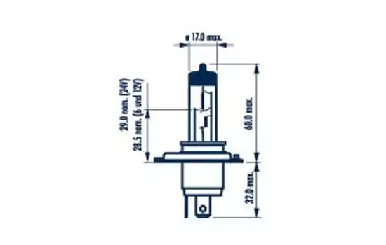 Лампа накаливания NARVA 480612100 (H4)