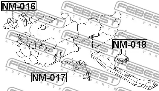 Подвеска FEBEST NM-016