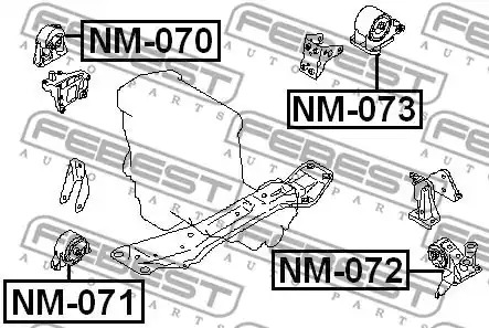 Подвеска FEBEST NM-070