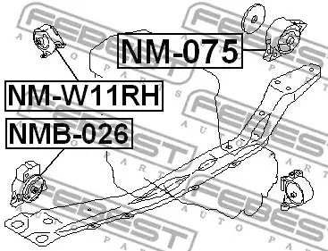 Подвеска FEBEST NM-075