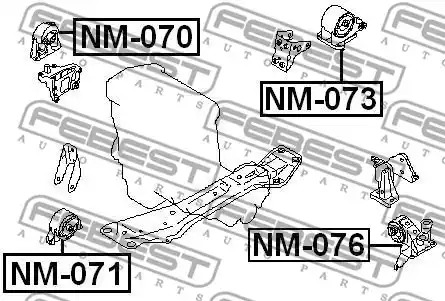 Подвеска FEBEST NM-076