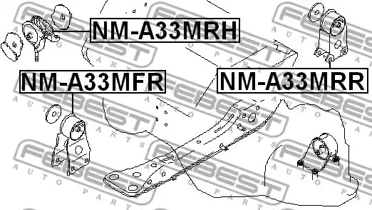 Подвеска FEBEST NM-A33MRR