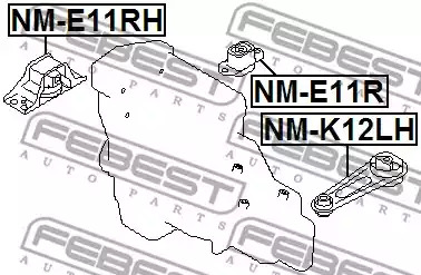 Подвеска FEBEST NM-E11RH