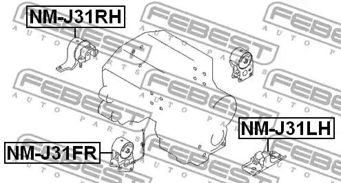 Подвеска FEBEST NM-J31RH