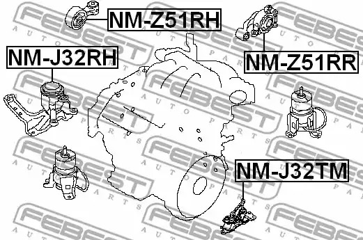 Подвеска FEBEST NM-J32TM