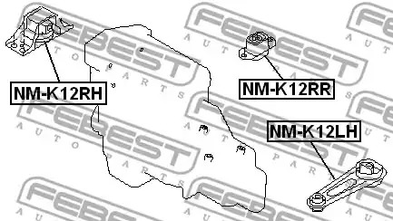 Подвеска FEBEST NM-K12RR