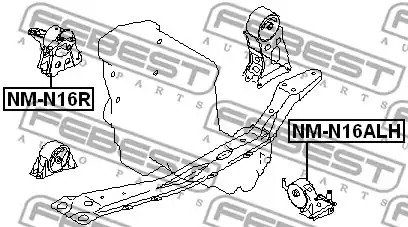 Подвеска FEBEST NM-N16ALH