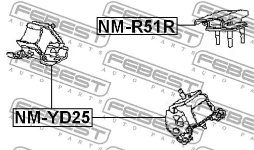 Подвеска FEBEST NM-R51R