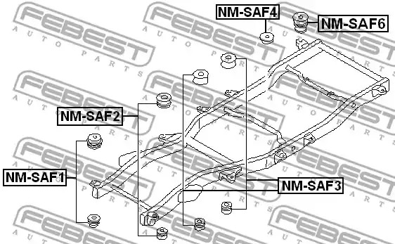 Подвеска FEBEST NM-SAF3