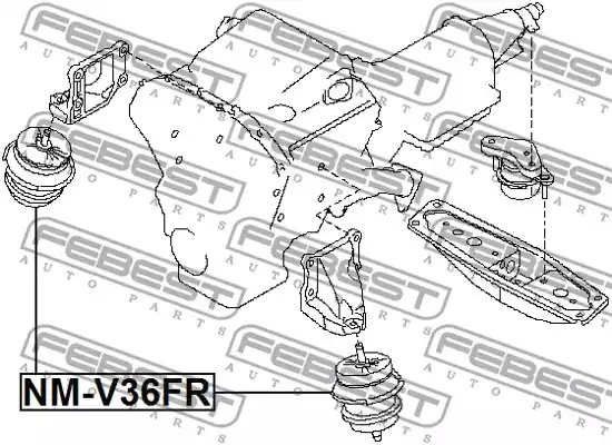 Подвеска FEBEST NM-V36FR