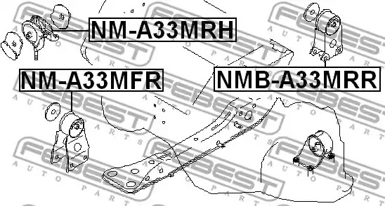 Подвеска FEBEST NMB-A33MRR