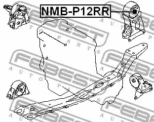 Подвеска FEBEST NMB-P12RR