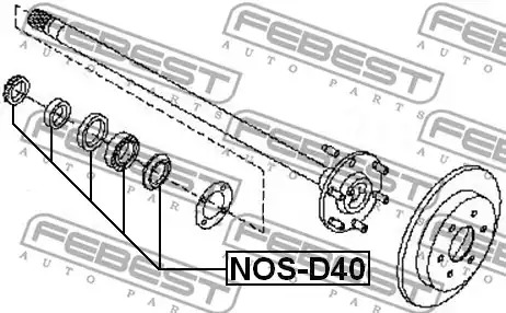 Подшипник FEBEST NOS-D40