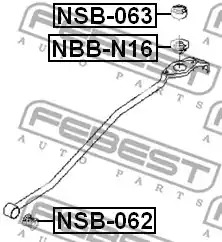 Втулка FEBEST NSB-062