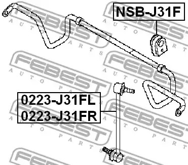 Подвеска FEBEST NSB-J31F